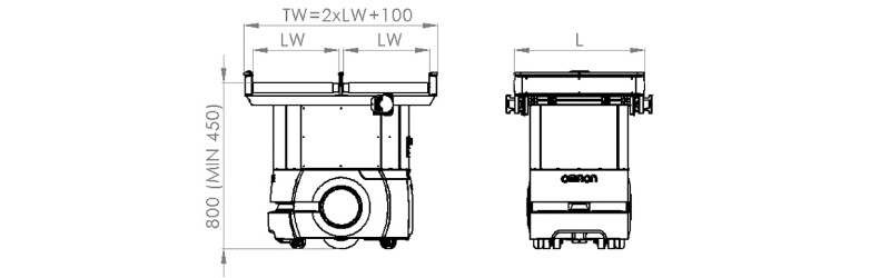 Double Roller Conveyor Top Module LD-60/90-RC-2CW | Dimalog