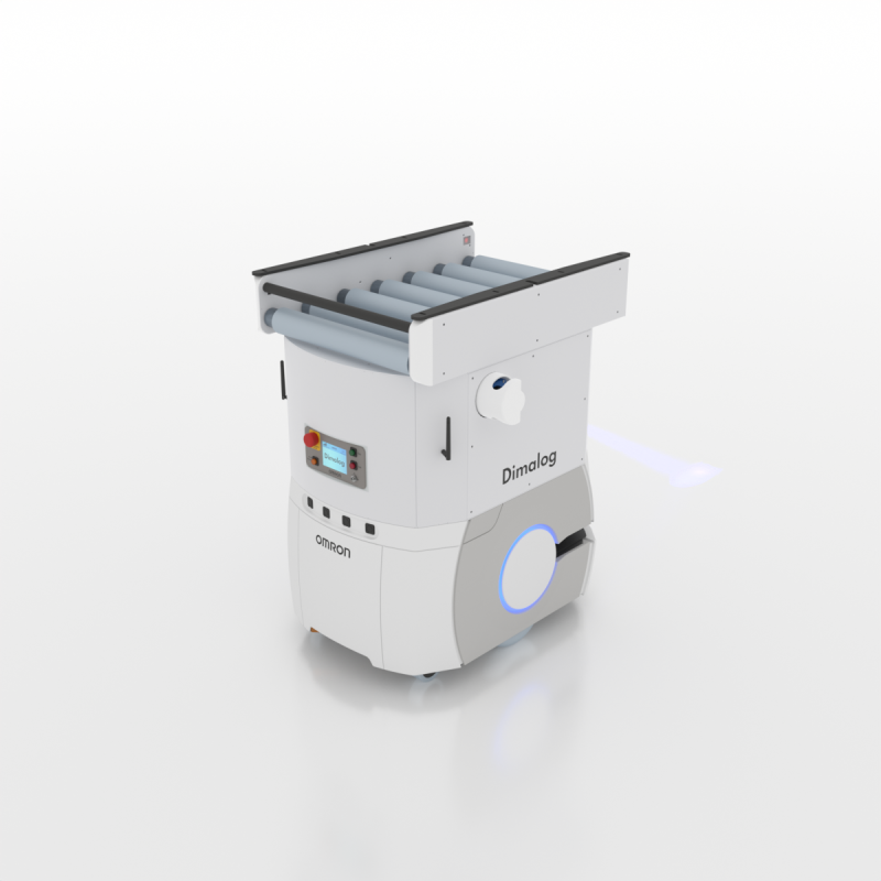 Picture of Omron LD-90 Mobile Robot with Dimalog Roller Conveyor Top Module LD-60_90-RC-LW-2